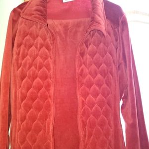 A Valor 2 piece pantsuit(burnt orange in color).